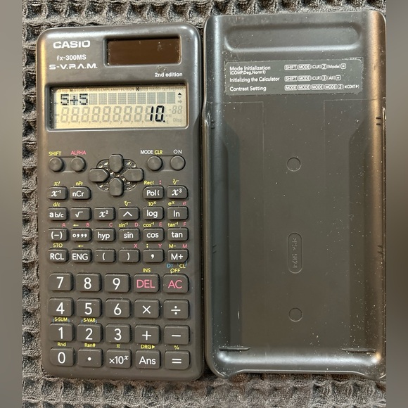 Casio fx-300MS S-V.P.A.M. 2nd Edition Scientific Calculator Tested Dual Power - Picture 2 of 4